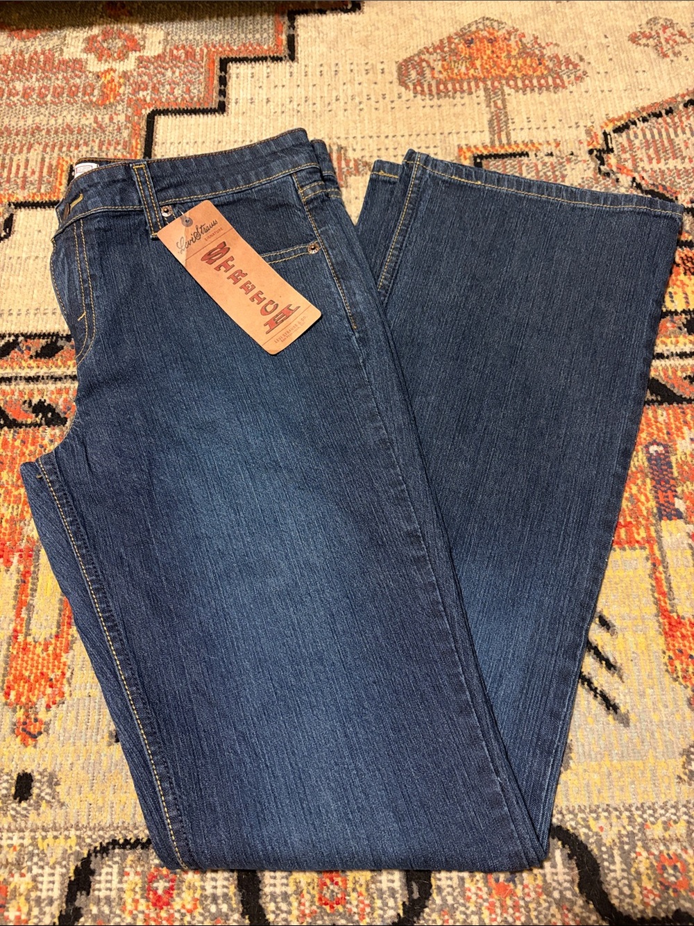 Signature by Levi Strauss Dark Blue Bootcut Jeans